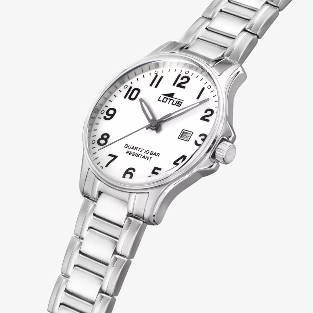 Lotus Ladies Classic Stainless Steel White Dial Watch L18655/1