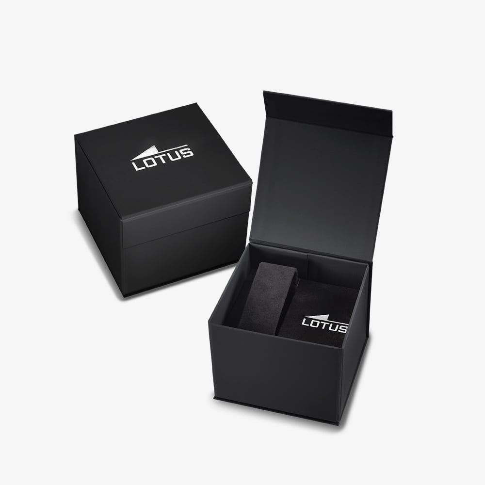 Lotus Mens Stainless Steel Black Dial Watch L18835/3