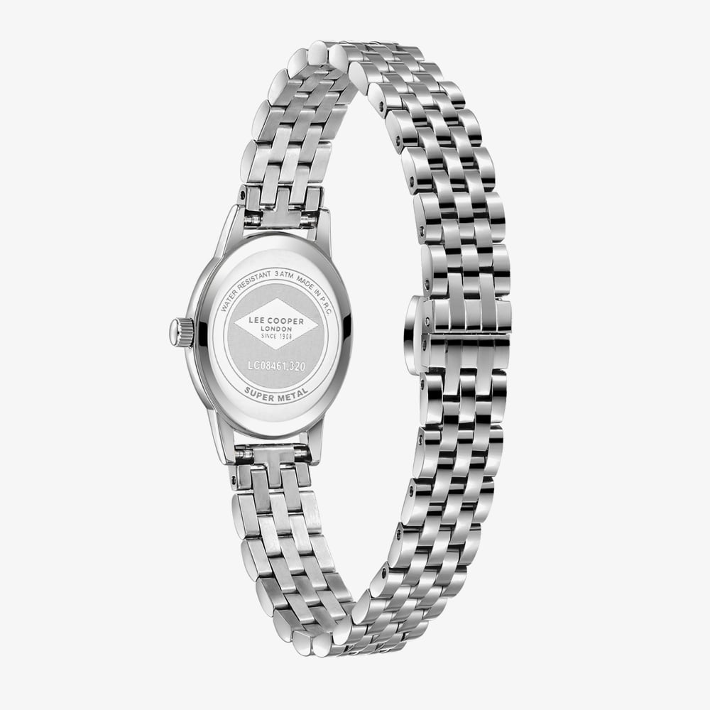 Lee Cooper Ladies White Mother of Pearl Dial Oval Bracelet Watch LC08461.320
