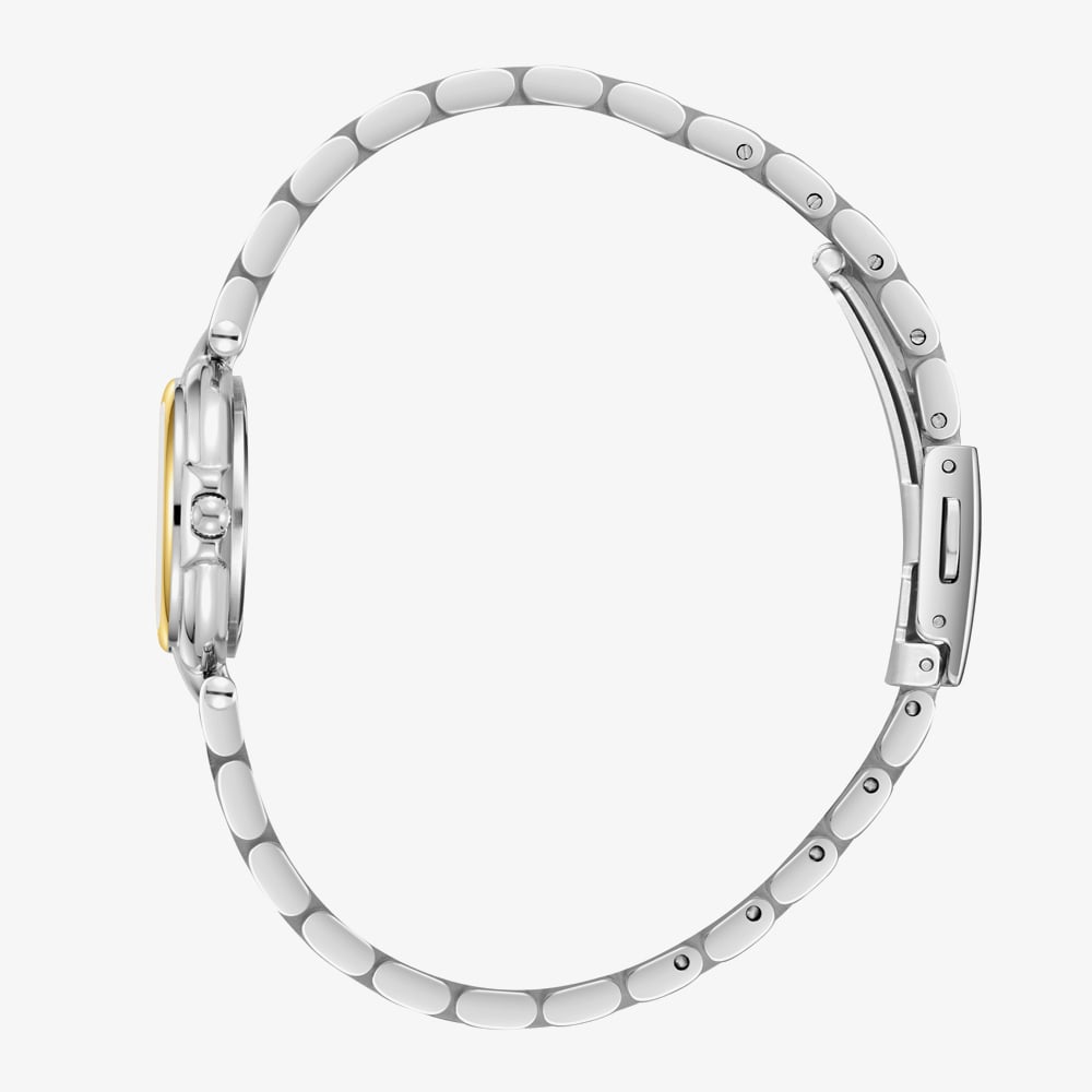Lee Cooper Ladies White Dial Two Tone Bracelet Watch LC08206.230