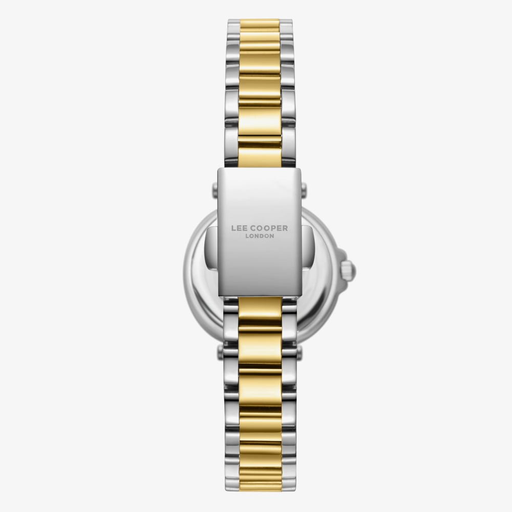 Lee Cooper Ladies White Dial Two Tone Bracelet Watch LC08206.230