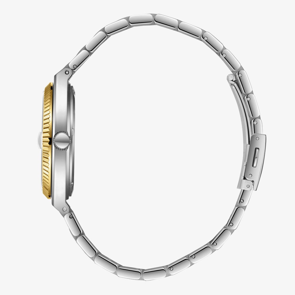Lee Cooper Mens Green Dial Two Tone Bracelet Watch LC08374.270