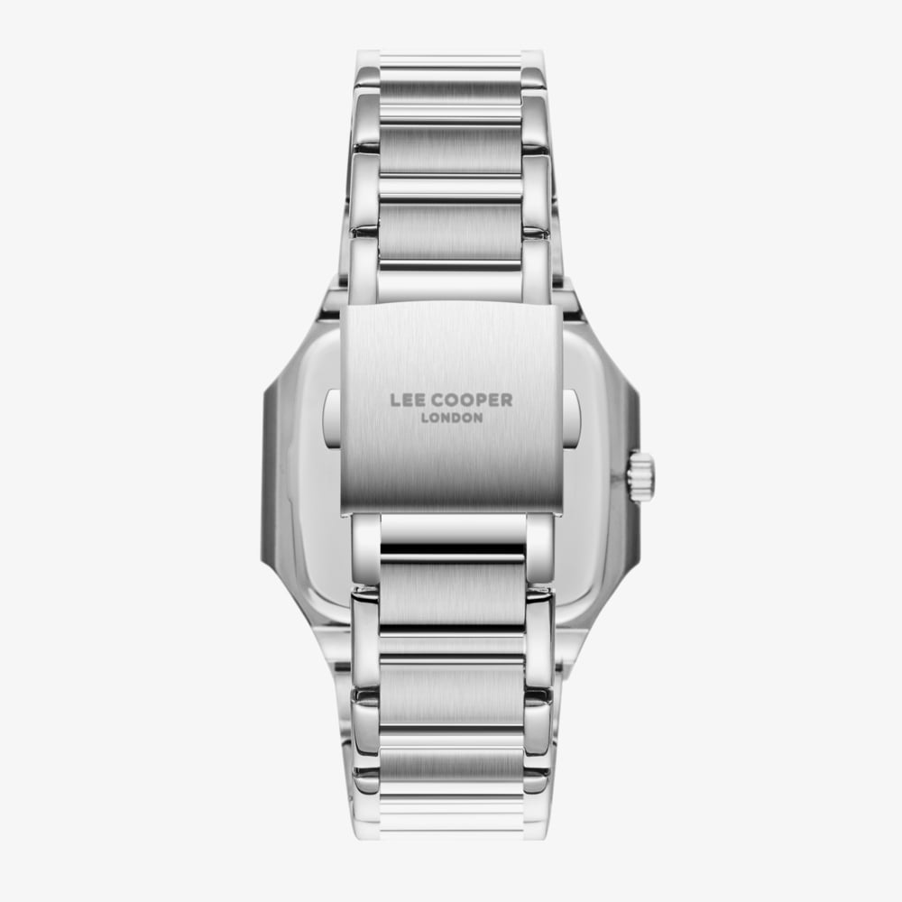 Lee Cooper Mens Black Square Dial Bracelet Watch LC08269.360