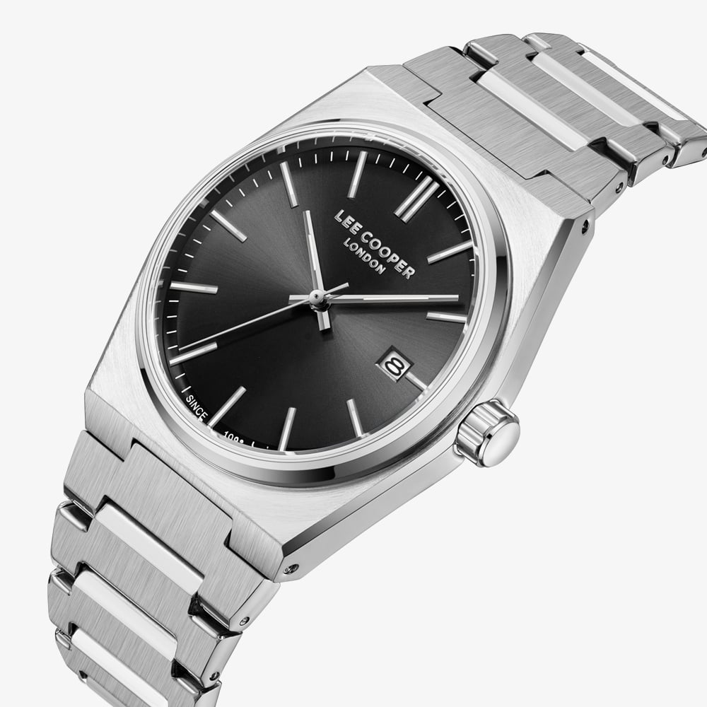 Lee Cooper Mens Black Dial Bracelet Watch LC08196.350