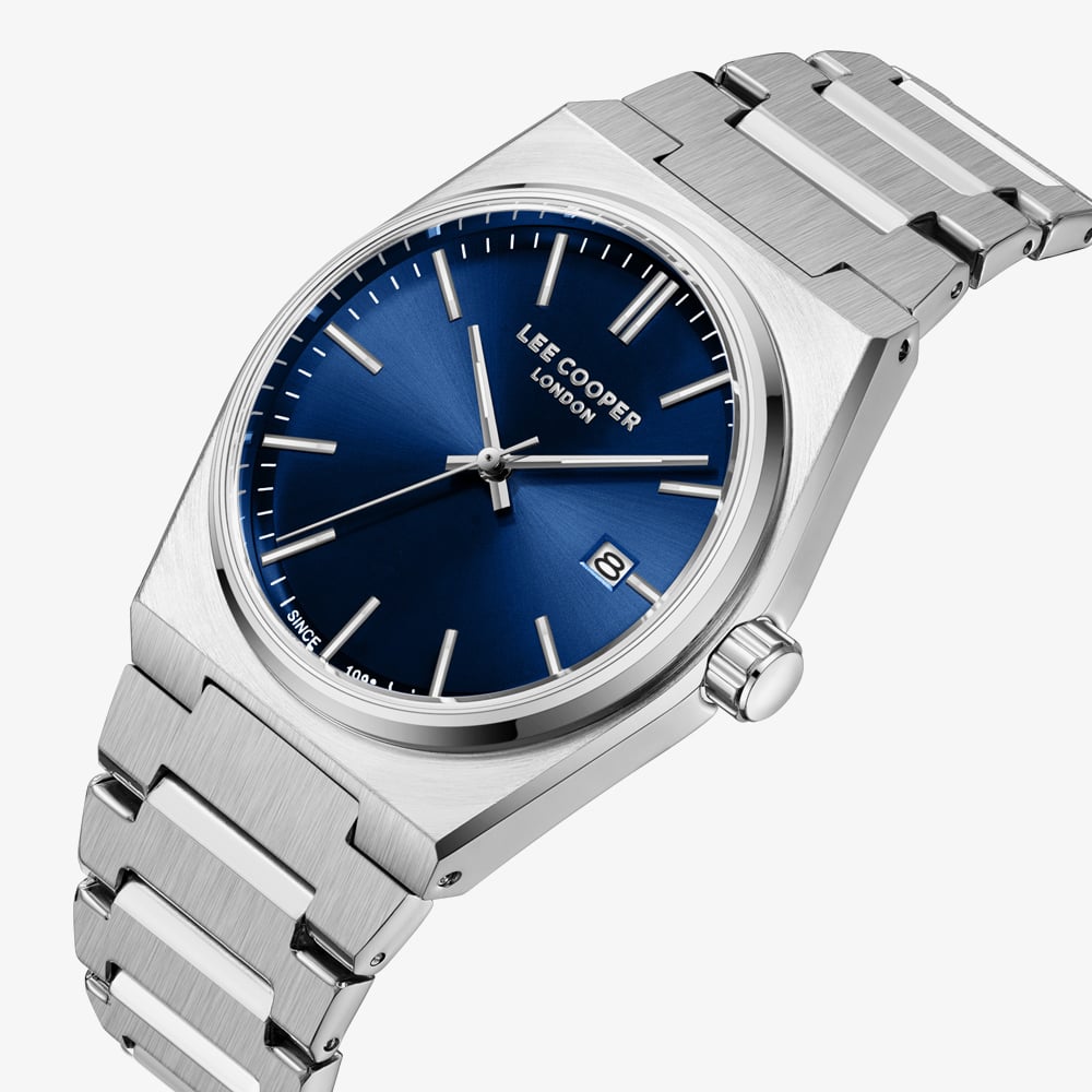 Lee Cooper Mens Blue Dial Bracelet Watch LC08196.390