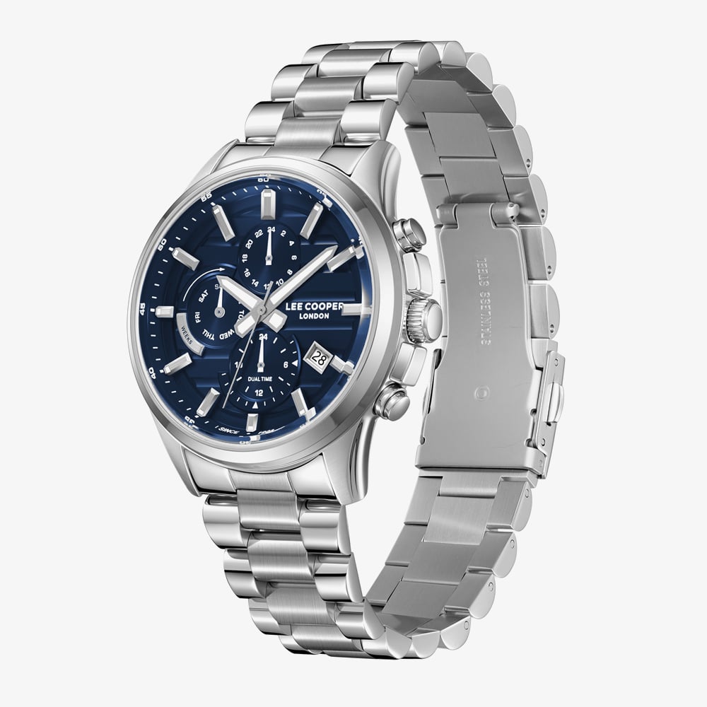 Lee Cooper Mens Blue Dial Bracelet Watch LC08451.390