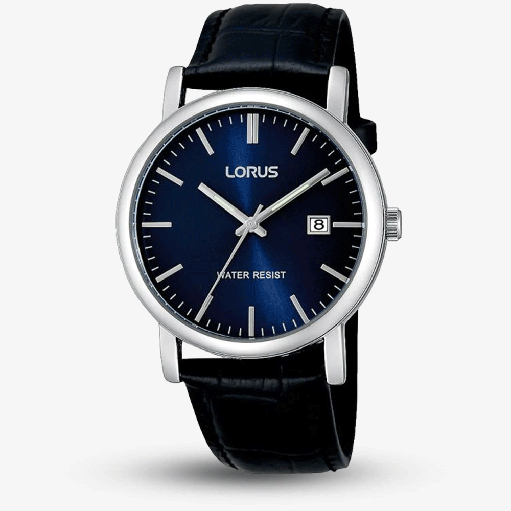 House of Watches - Lorus Mens Black Strap Watch RG841CX5