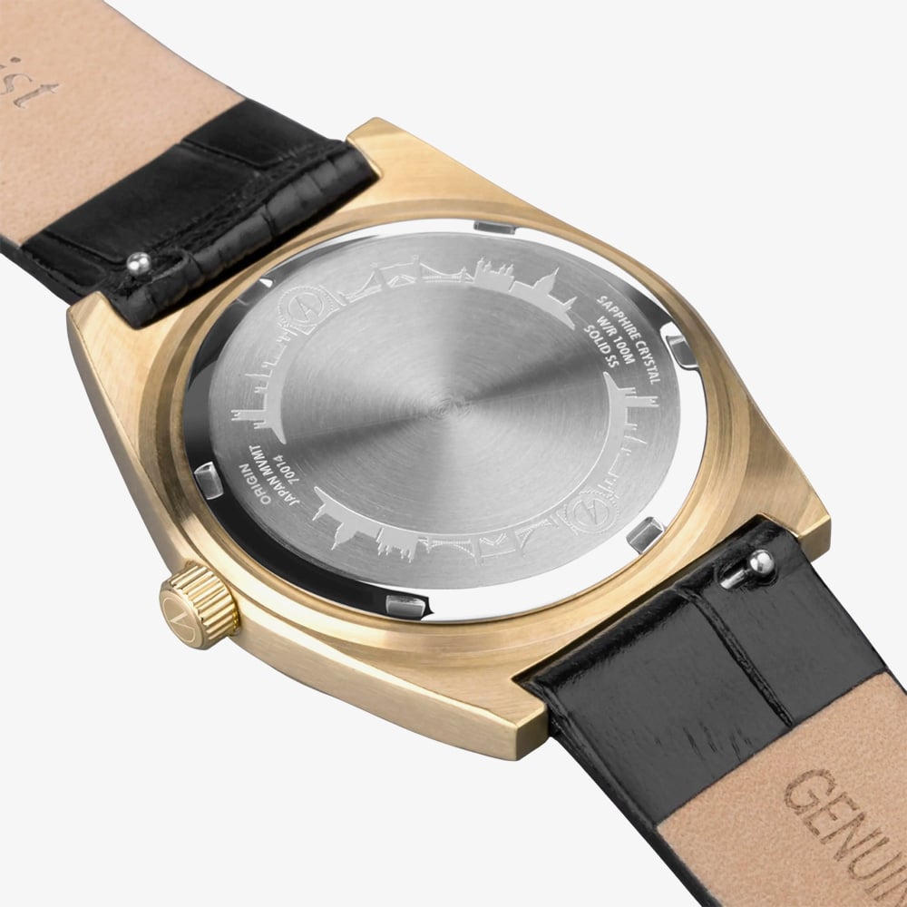 Accurist Ladies Origin Black Leather Strap Watch 70014