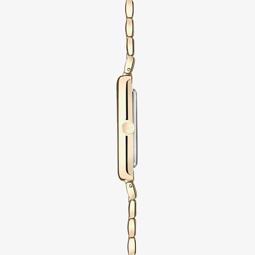 Accurist Rectangle Gold With Green Roman Numerals Watch 71008