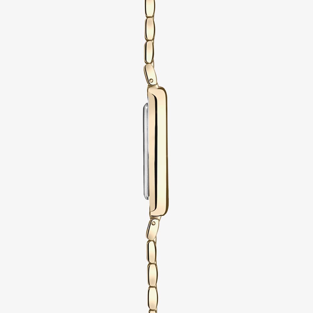 Accurist Rectangle Gold With Green Roman Numerals Watch 71008