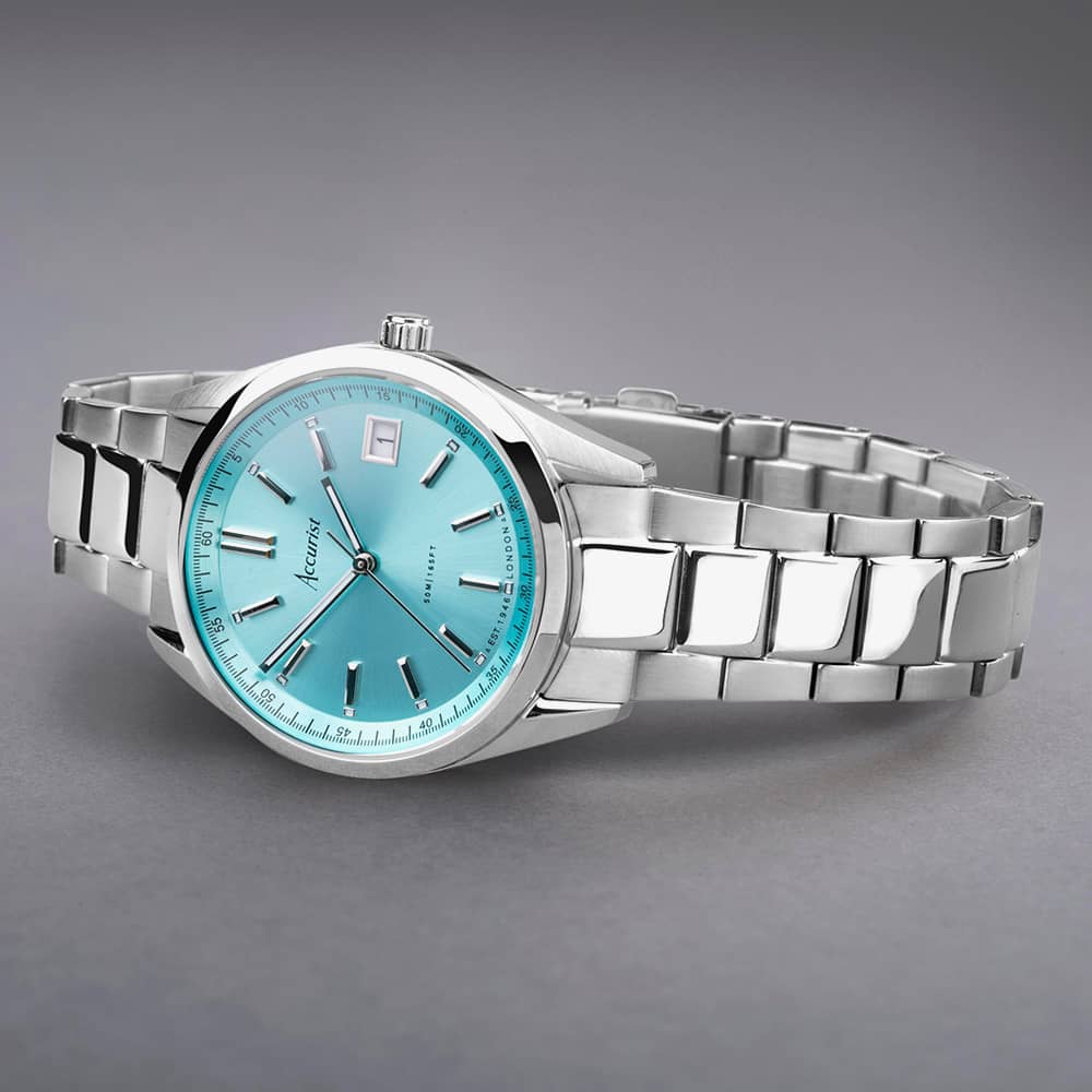 Accurist Everyday Cambridge Blue Dial Watch 74008
