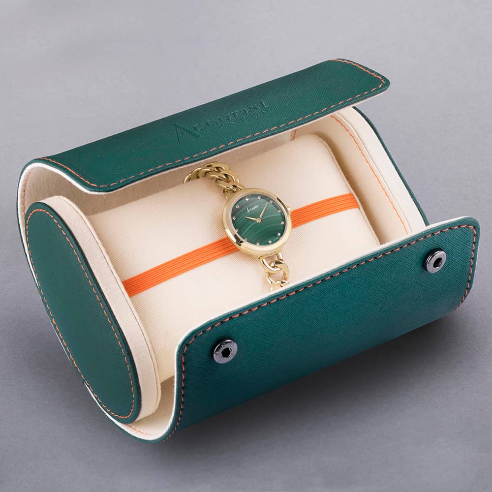 Accurist Jewellery Green Malachite Dial Watch 78000