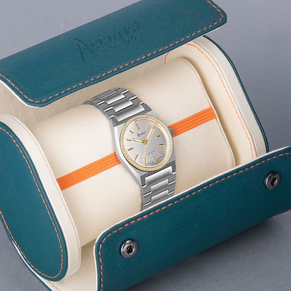 Accurist Origin Gold Plated Crystal Set Watch 70016