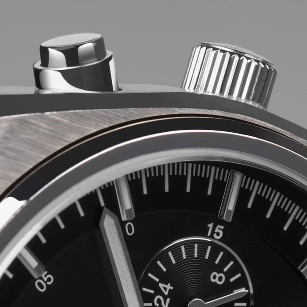 Accurist Origin Black Leather Chronograph Watch 70000