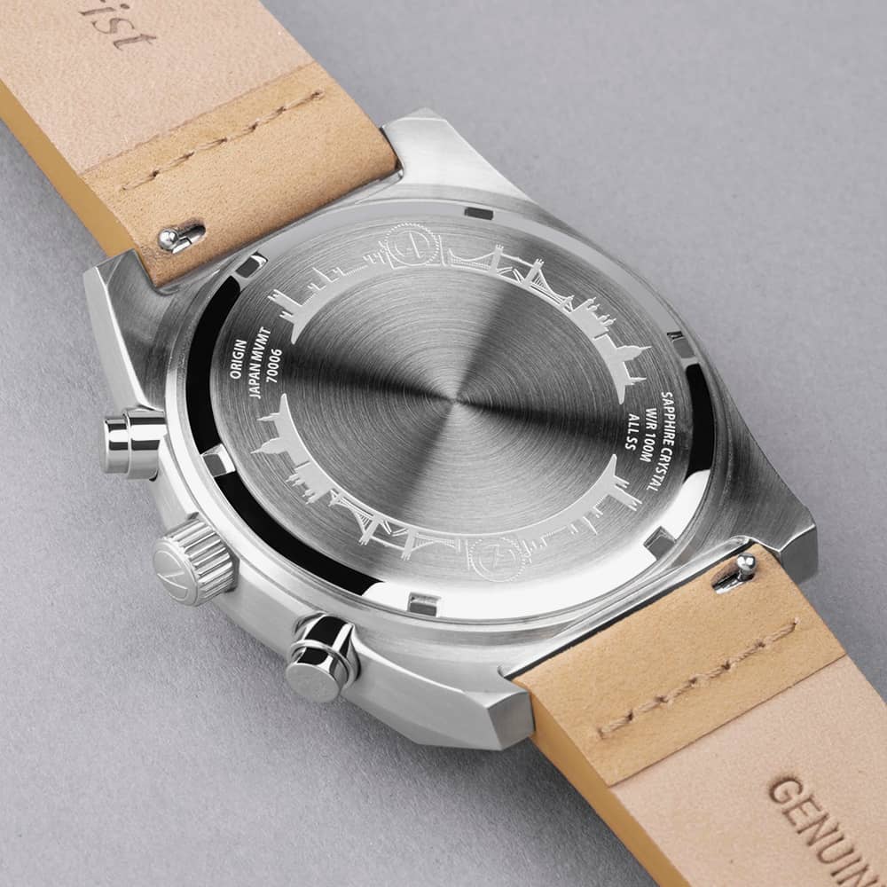 Accurist Origin Tan Leather Chronograph Watch 70006