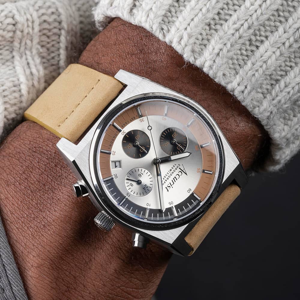 Accurist Origin Tan Leather Chronograph Watch 70006