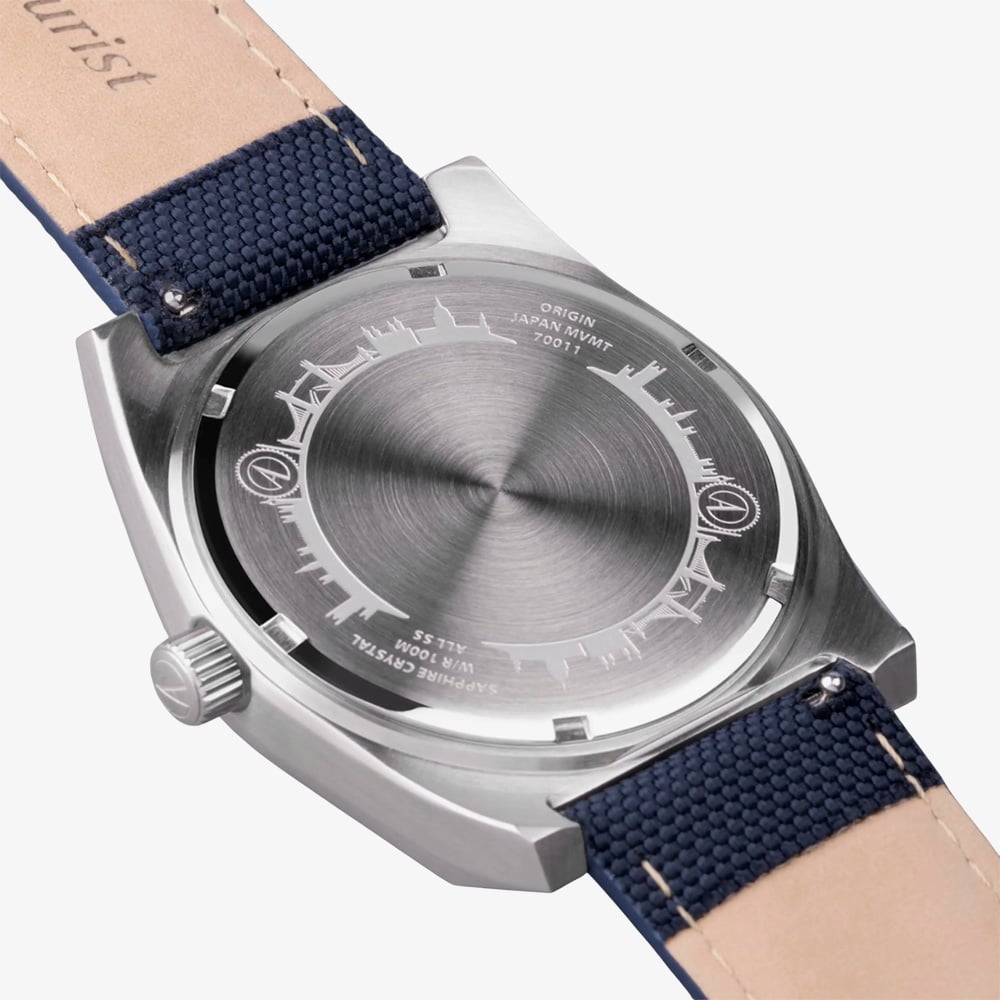 Accurist Mens Origin Blue Fabric Strap Watch 70011