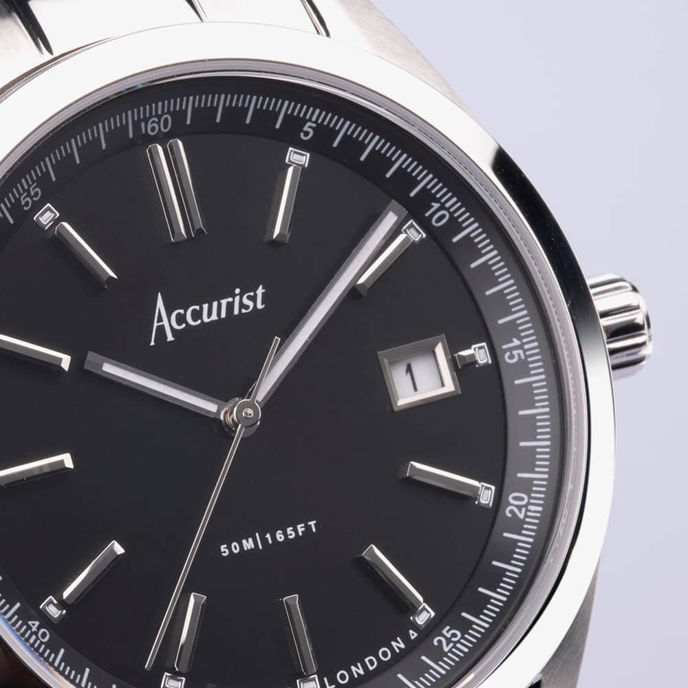 Accurist Everyday Black Dial Watch 74014