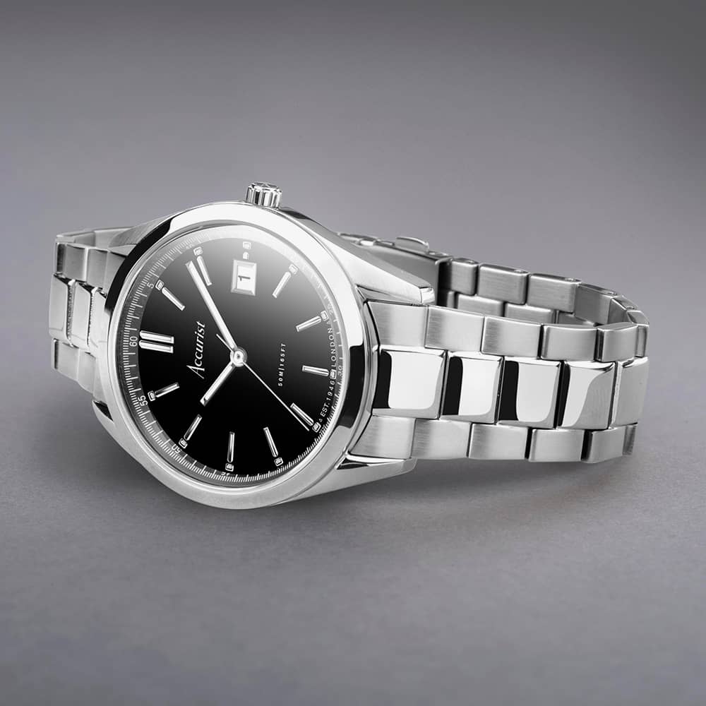 Accurist Everyday Black Dial Watch 74014