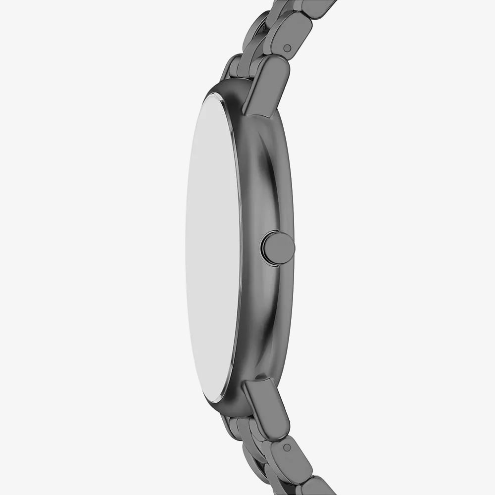 Skagen Mens Signatur Three-Hand Gunmetal Bracelet Watch SKW6951