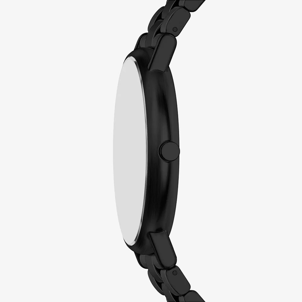 Skagen Mens Signatur Three-Hand Black Bracelet Watch SKW6952