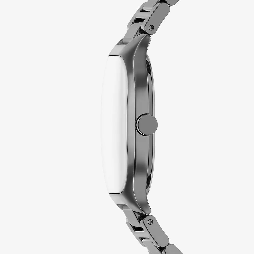 Skagen Mens Mellem Three-Hand Green Dial Gunmetal Bracelet Watch SKW6954