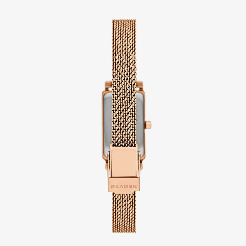 Skagen Ladies Hagen Micro Rose Gold Stainless Steel Watch SKW3148