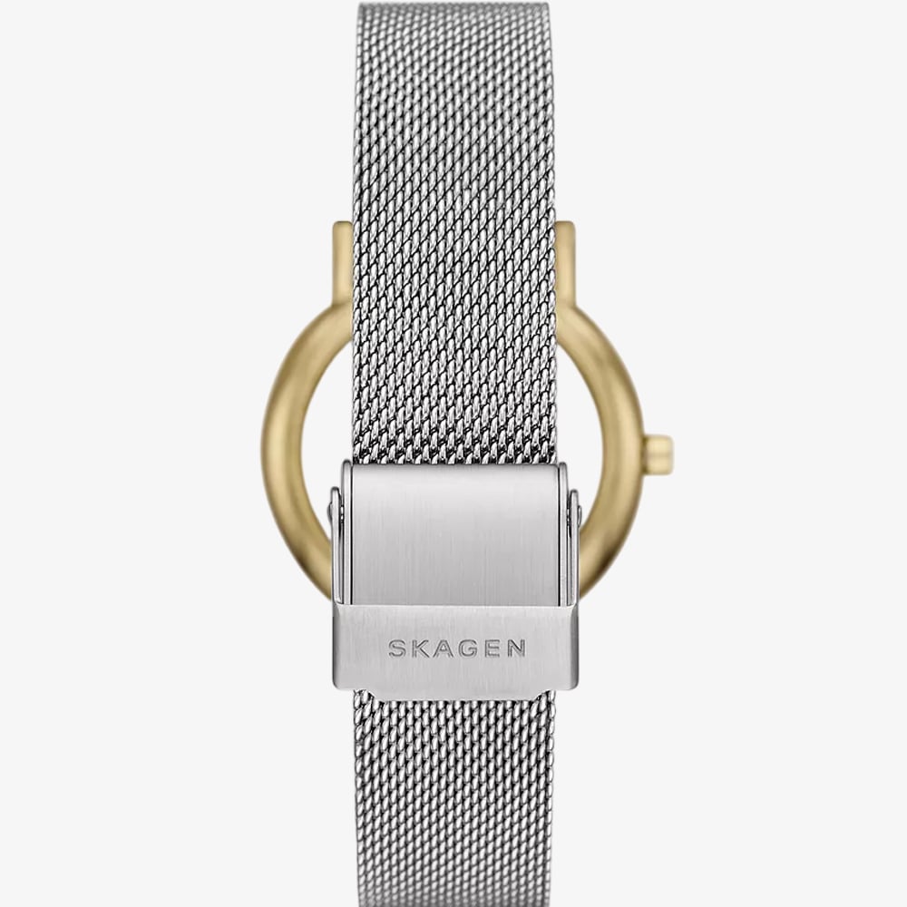 Skagen Ladies Signatur Lille Silver Mesh Watch & Bracelet Set SKW3153SET