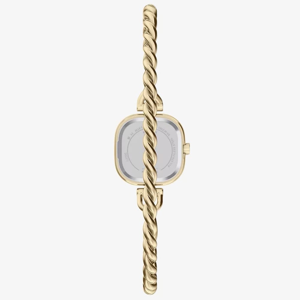 Skagen Ladies Mellem Micro Two-Hand Gold-Tone Twisted Chain Bracelet Watch SKW3181