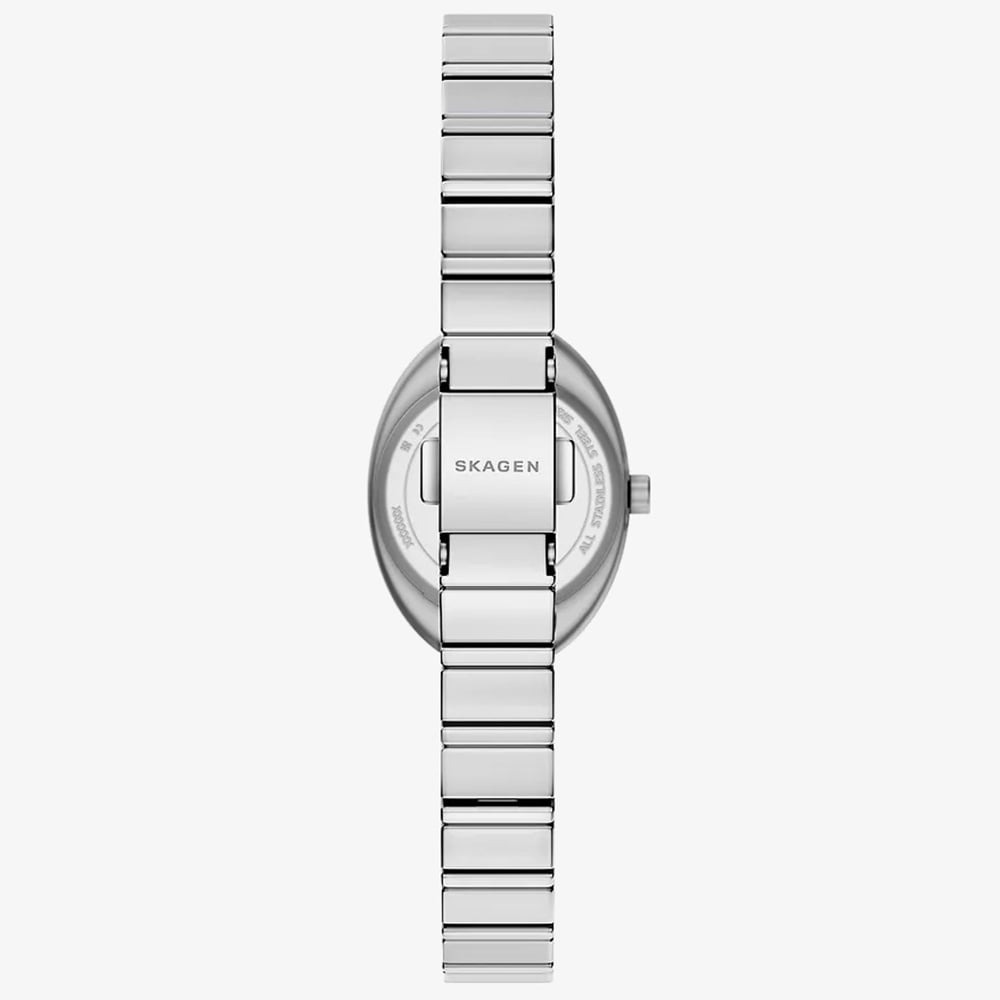 Skagen Ladies Anita Oval Two-Hand Silver Bracelet Watch SKW3182