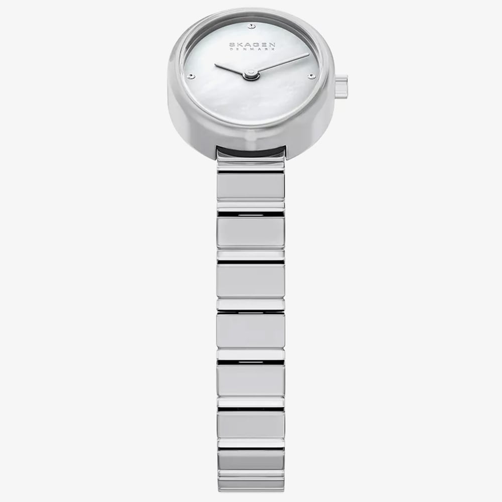 Skagen Ladies Anita Oval Two-Hand Silver Bracelet Watch SKW3182