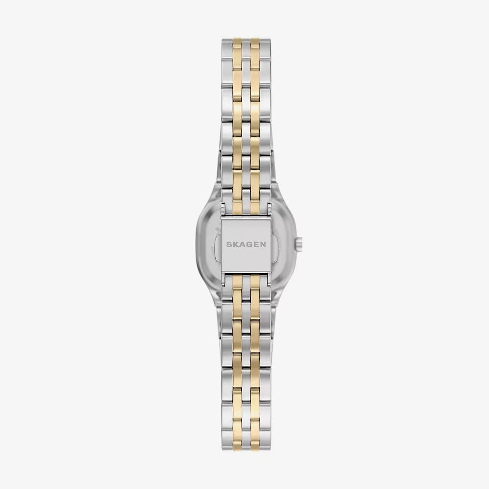 Skagen Ladies Mellem Micro Two-Hand Green Dial Two-Tone Bracelet Watch SKW3187