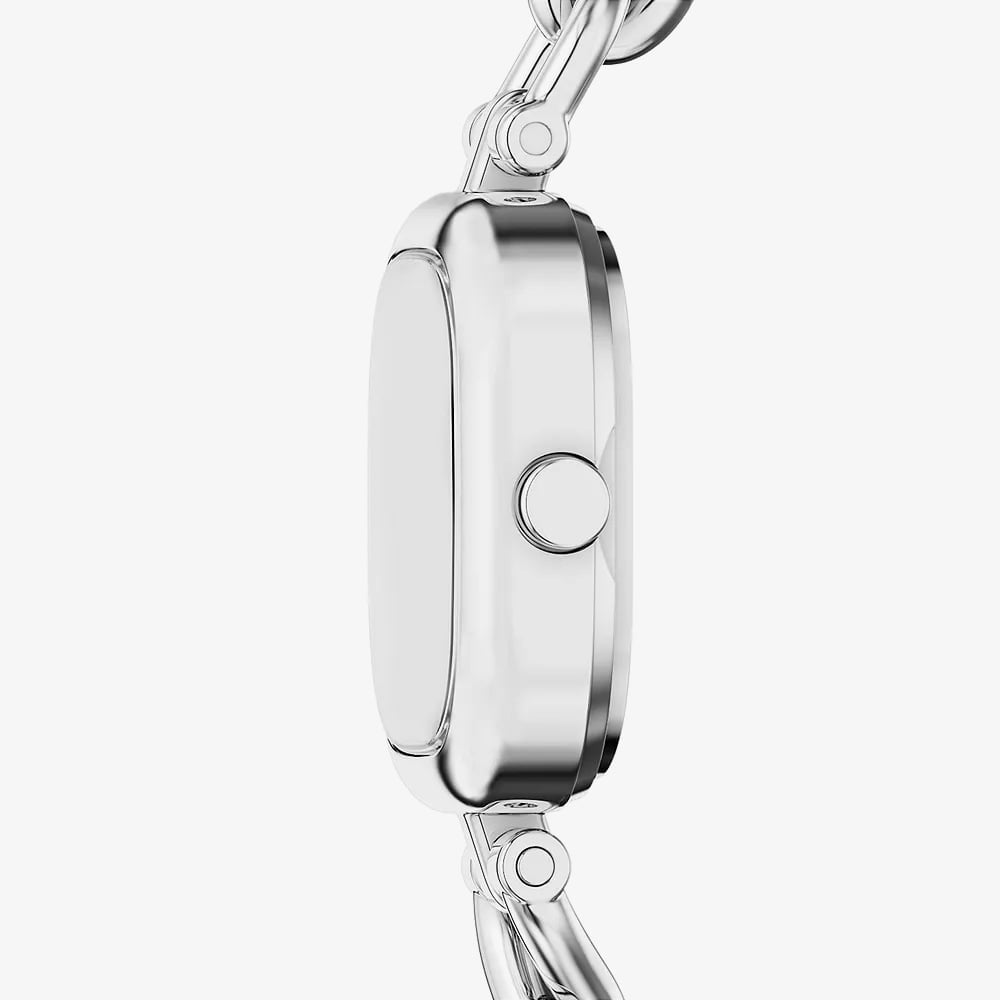Skagen Ladies Mellem Micro Two-Hand Silver Twisted Chain Bracelet Watch SKW3197