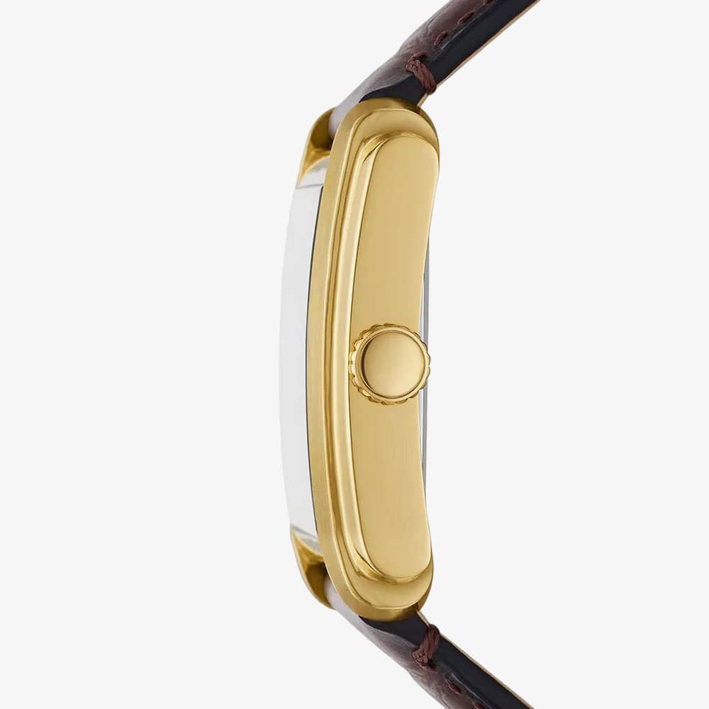 Fossil Carraway Mens Brown Leather Watch 