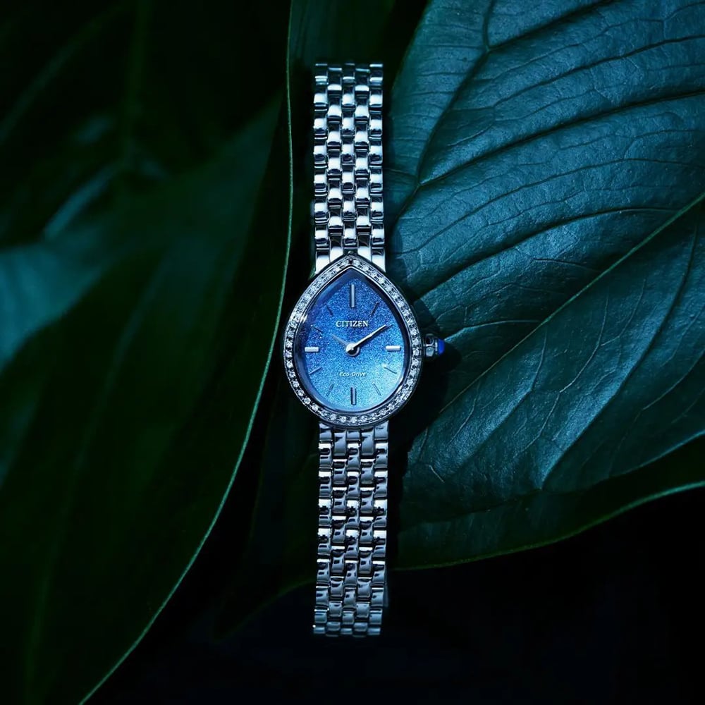 Citizen Ladies Limited Edition Citizen L Rainell Teardrop Blue Dial Bracelet EX1540-58L