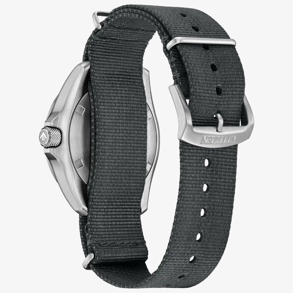 Citizen Mens Promaster Land GMT Grey Nylon Strap Watch BJ7150-09L