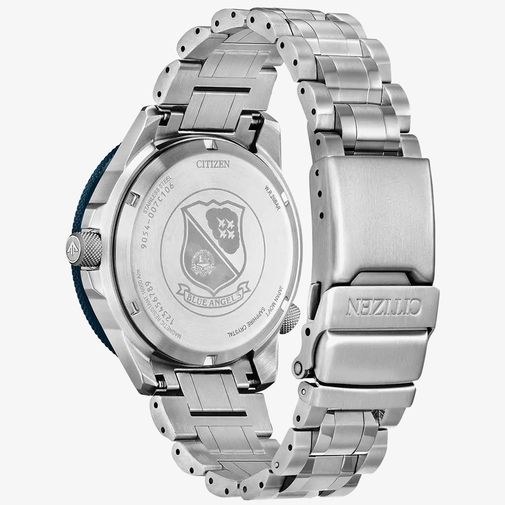 Citizen Mens Limited Edition Blue Angels Promaster Air Automatic GMT Bracelet Watch NB6044-54L