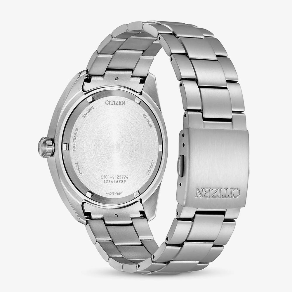 Citizen Mens Eco-Drive Titanium Blue Dial Watch BM8560-88L