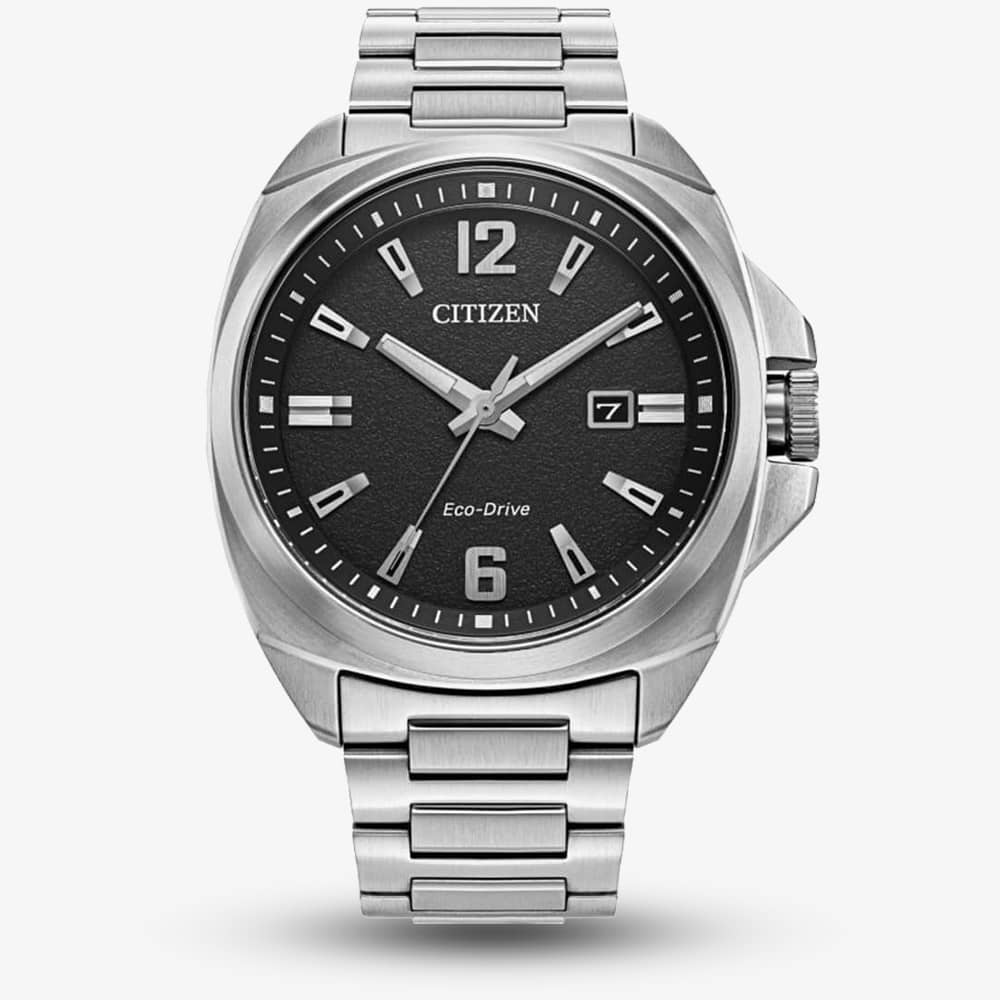 House of Watches - Citizen Mens Eco Drive 42mm Black Dial Watch AW1720-51E