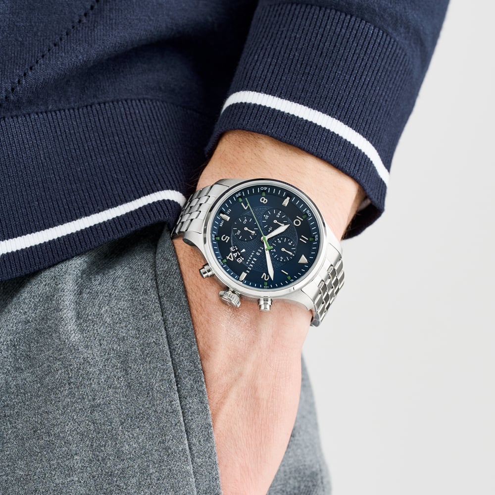 Ted Baker Silver & Blue Watch BKPFMF4109I