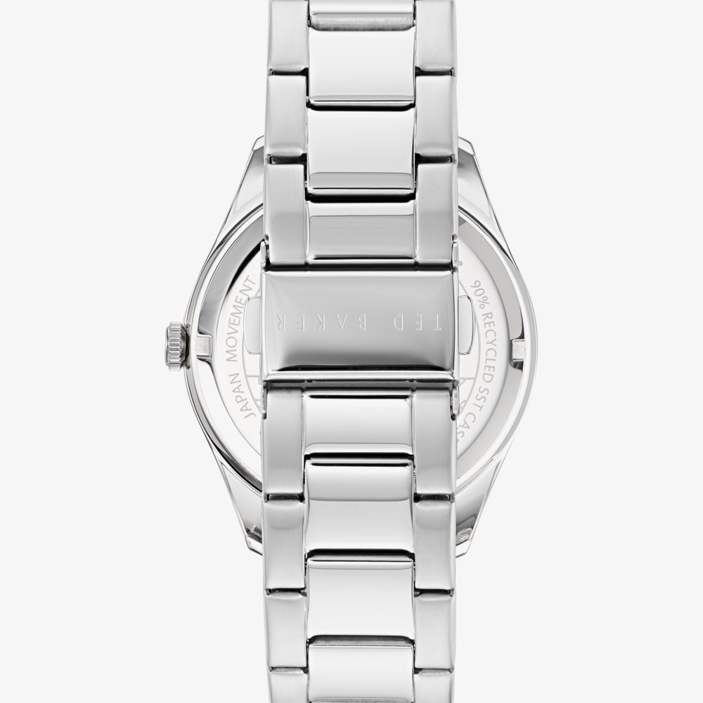Ted Baker Black Dial & Silver Strap Watch BKPLTF3079I