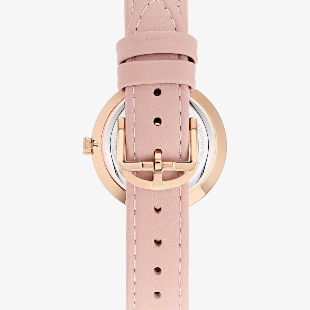 Ted Baker Darbey Rose Gold & Pink Vegan Leather Watch BKPDAF3029I