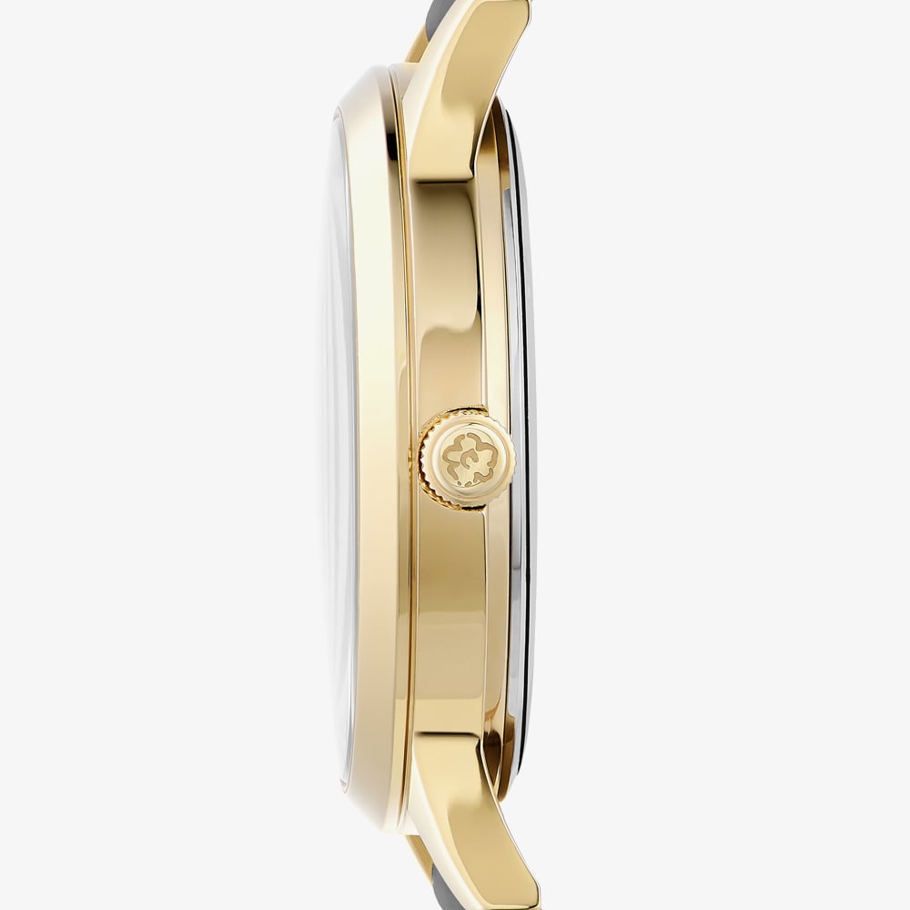 Ted Baker Fitzrovia Gold Case Black Sunray Dial & White Crystals Stars Watch BKGFW22179I