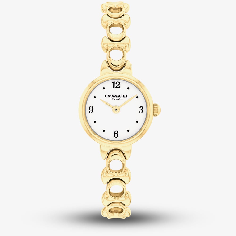 House of Watches - Coach Ladies Iris Gold Plated Bracelet Watch 14504650
