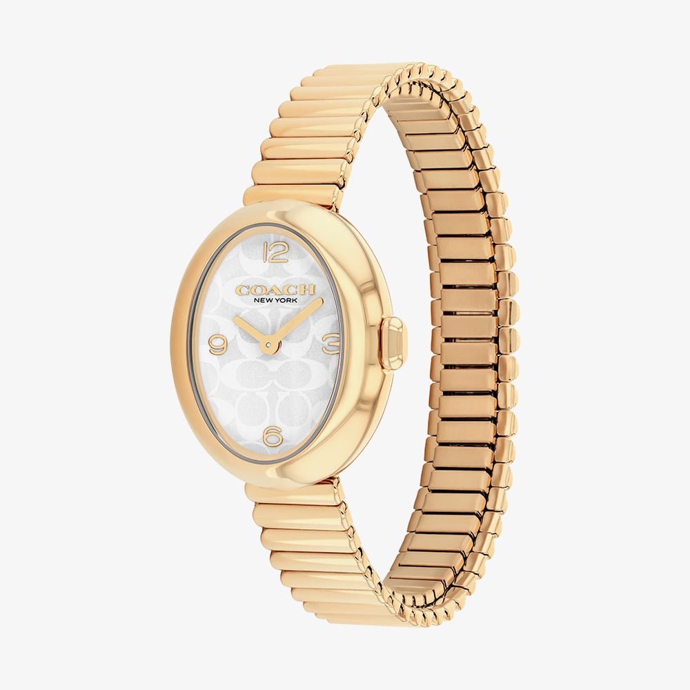 Coach Ladies Sammy Gold Tone Expandable Bracelet Watch 14504573