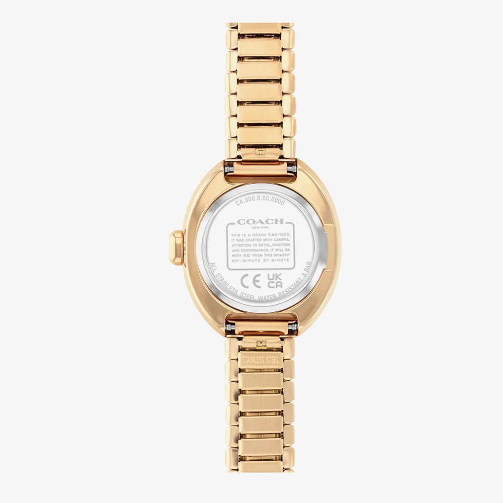 Coach Ladies Sammy Gold Tone Expandable Bracelet Watch 14504573
