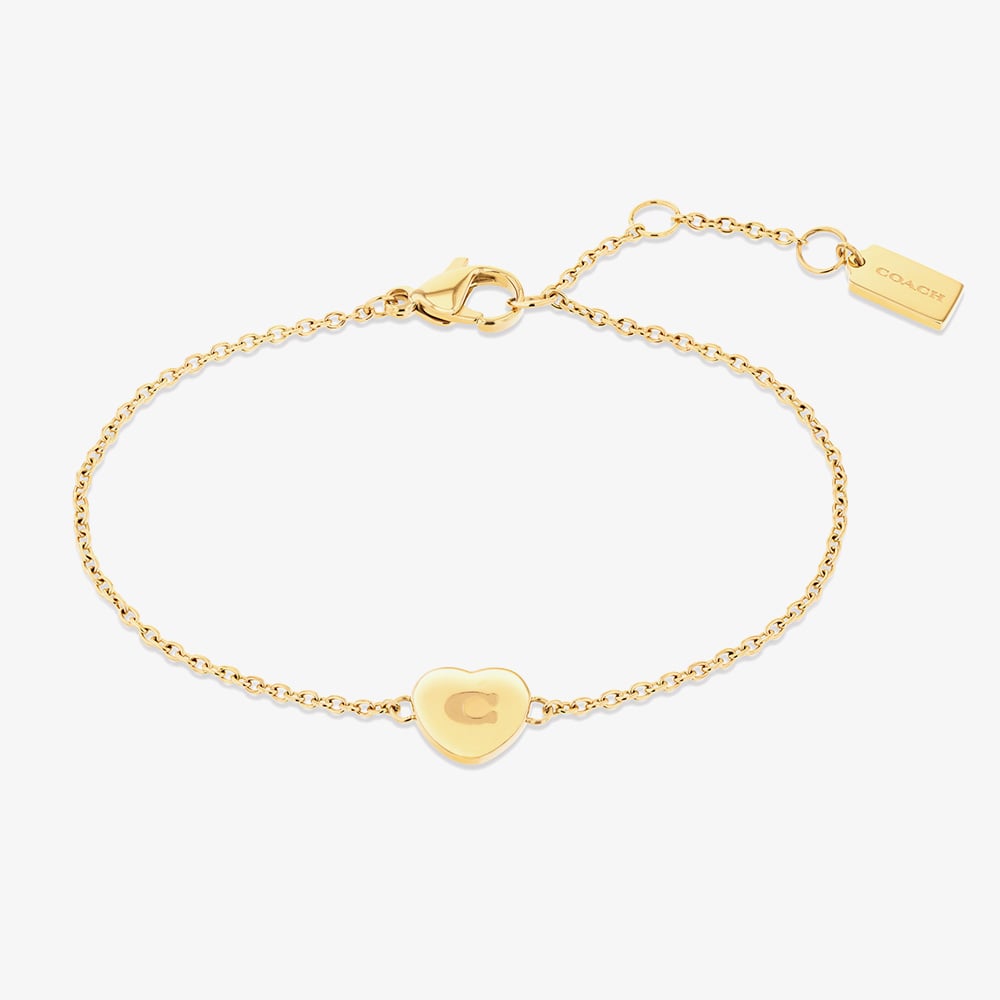 Coach Elliot Pink Watch Heart Bracelet Gift Set 14000137