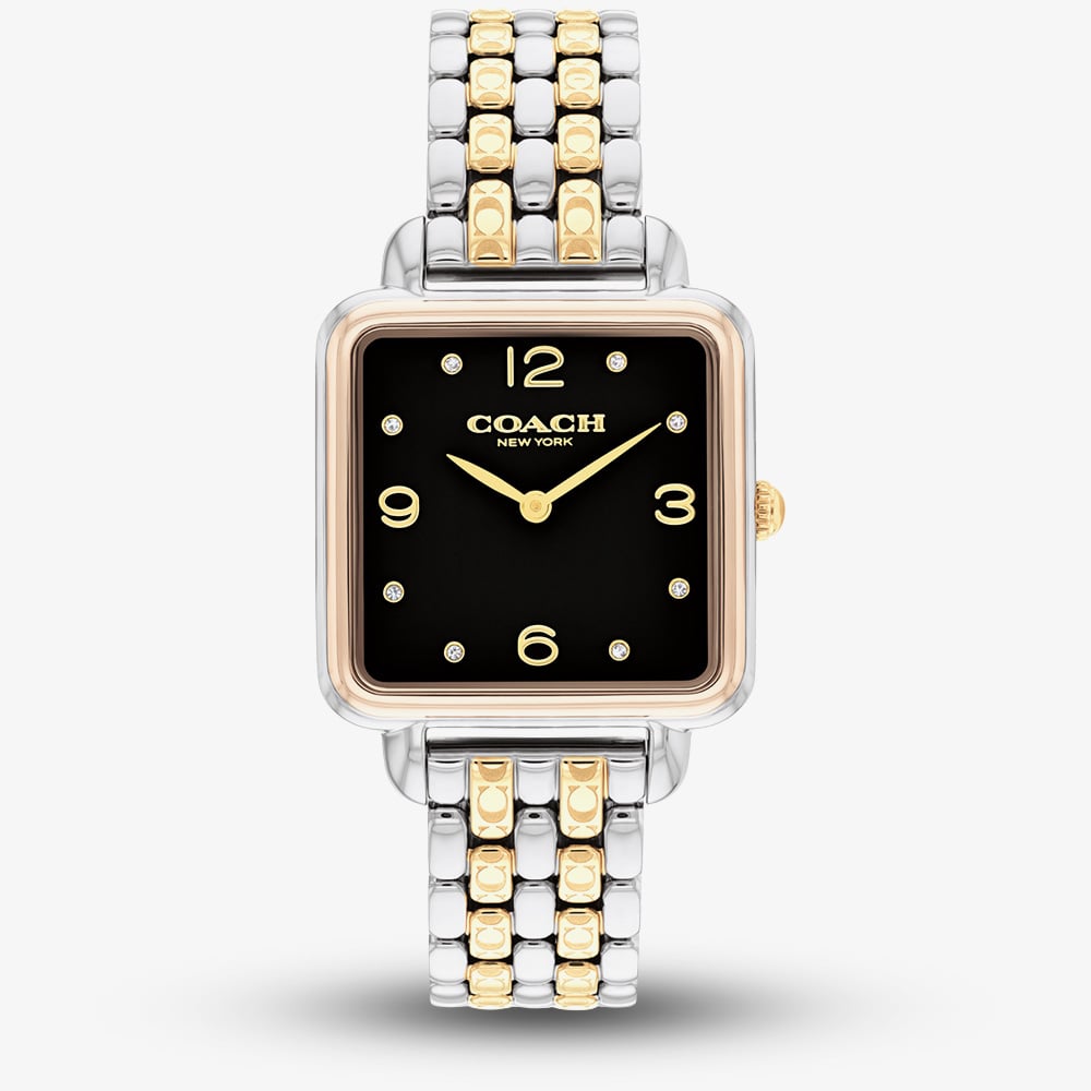 House of Watches - Coach Ladies Cass Black Dial Two Tone Watch 14504496