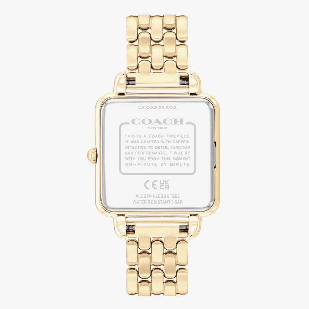 Coach Ladies Champagne Dial Crystal Watch 14504495
