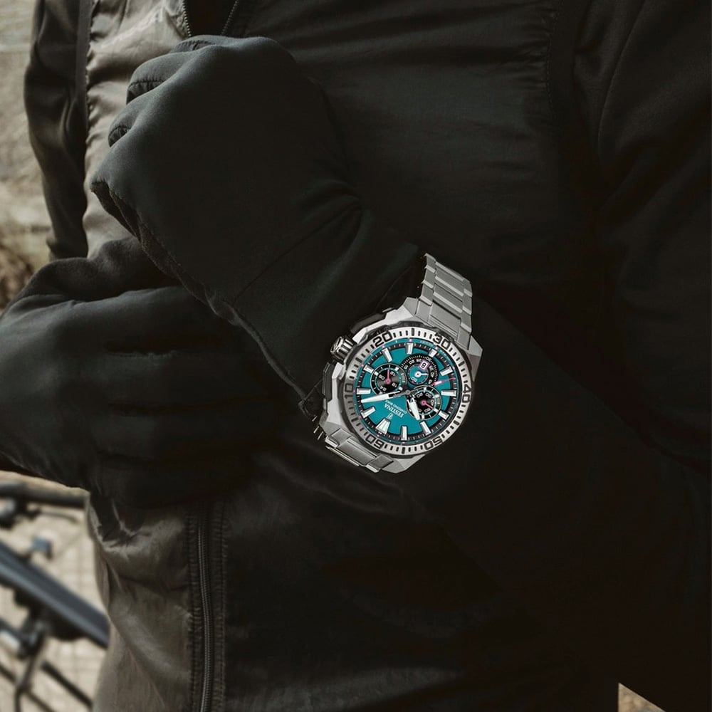 Festina Mens Chrono Bike Teal Dial Chronograph Watch F20724/6